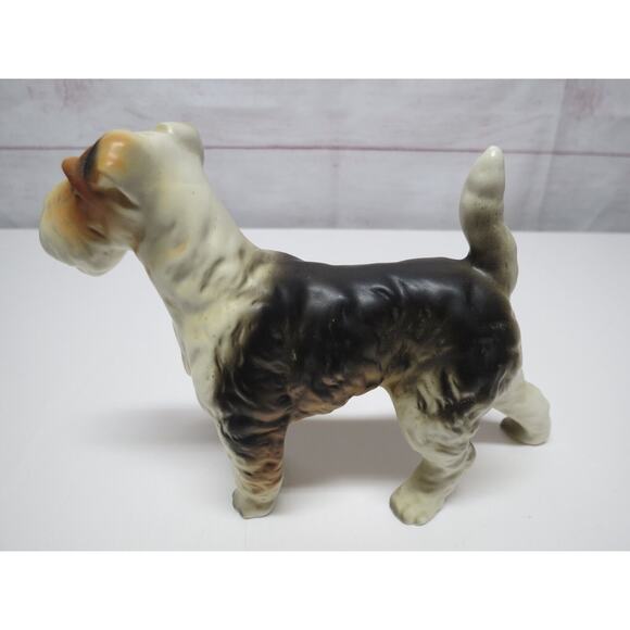 Vintage Ceramic Ucagco Japan Wire Fox Terrier Dog Figurine - Picture 3 of 7